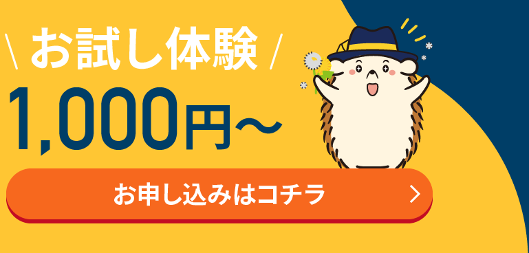 お試し体験1,000円～お申込みはコチラ